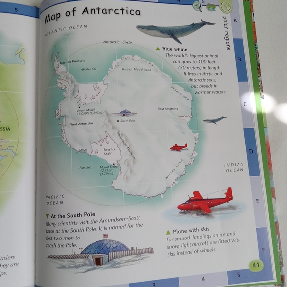 " Explore & Learn Atlas of the World " Kids Book Elementary Homeschool Hardcover - Picture 11 of 16